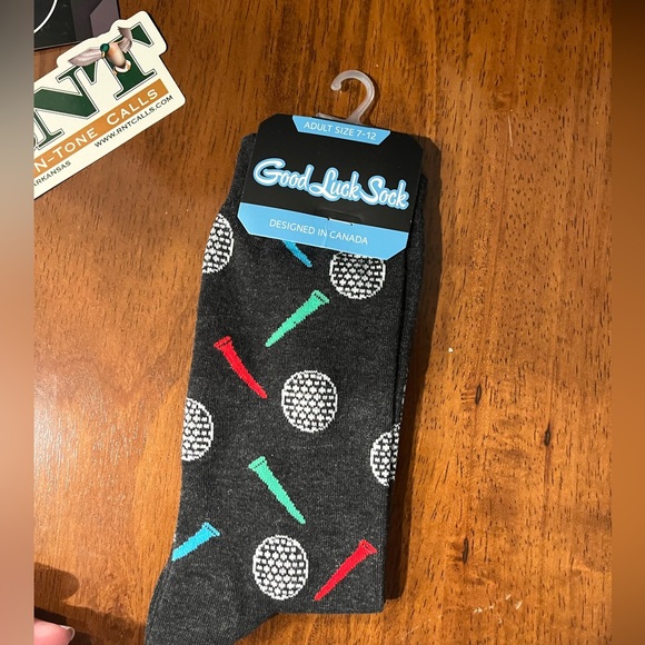 Good Luck Sock Golf Themed Socks - Picture 1 of 2